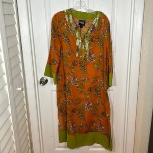 Rara Avis by Iris Apfel Kaftan Dress Large New without Tags